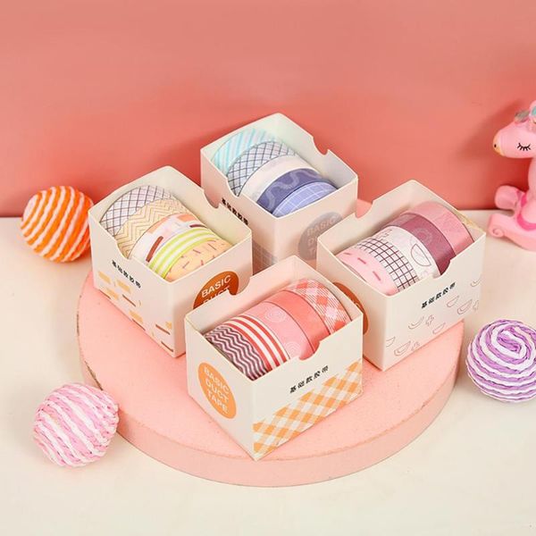 gift wrap 5pcs/lot grid diy washi masking tape cute decorative adhesive solid color for stickers scrapbooking stationery
gift wrap 5pcs/lot grid diy washi masking tape cute decorative adhesive solid color for stickers scrapbooking stationery