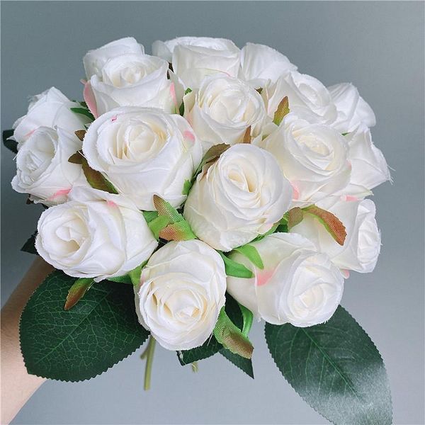 decorative flowers & wreaths large rose bouquet hand white artificial for bridal holding flores wedding decor
decorative flowers & wreaths large rose bouquet hand white artificial for bridal holding flores wedding decor
