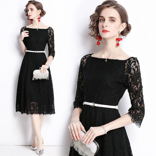 casual dresses elegant lace luxury prom gown classic long robes vestido de festa party dress, Black;gray
casual dresses elegant lace luxury prom gown classic long robes vestido de festa party dress, Black;gray