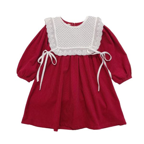 girl's dresses autumn winter lace retro dress long sleeved wild gold velvet 2pcs patchwork thickened korean children clothing girls 2-6, Red;yellow
girl's dresses autumn winter lace retro dress long sleeved wild gold velvet 2pcs patchwork thickened korean children clothing girls 2-6, Red;yellow