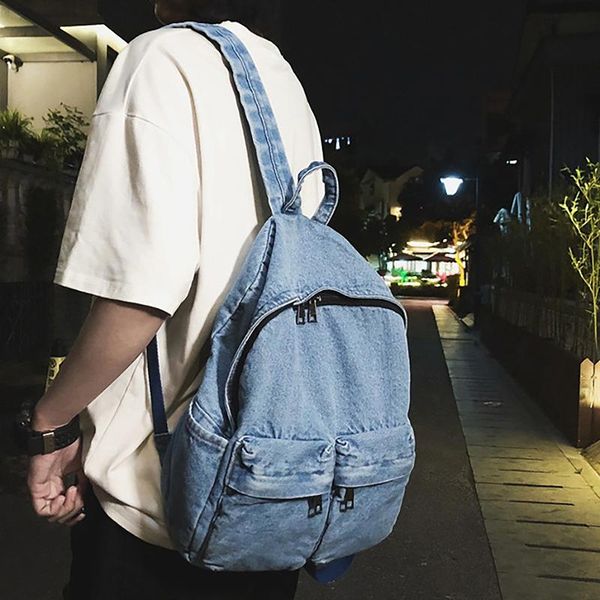 outdoor bags vintage washed denim backpack multifunctional travel bag for girls school
outdoor bags vintage washed denim backpack multifunctional travel bag for girls school