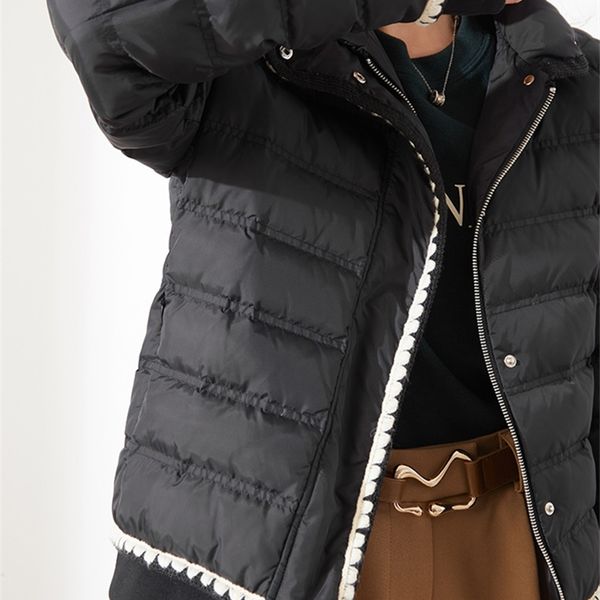 winter ultra light short down jacket women lace white duck coat thick warm snow parka stand collar solid outwear 210430, Black
winter ultra light short down jacket women lace white duck coat thick warm snow parka stand collar solid outwear 210430, Black