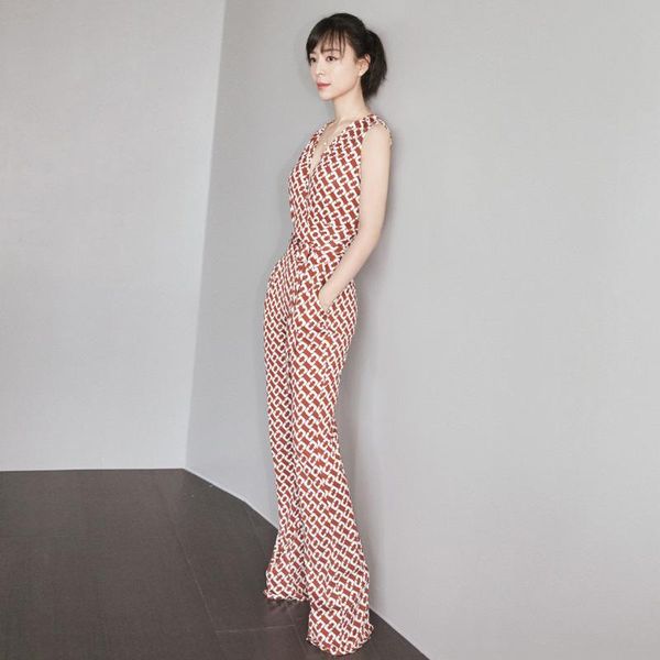 women's jumpsuits & rompers summer fashion party elegant vintage chic office casual v-neck pants vest print, Black;white
women's jumpsuits & rompers summer fashion party elegant vintage chic office casual v-neck pants vest print, Black;white