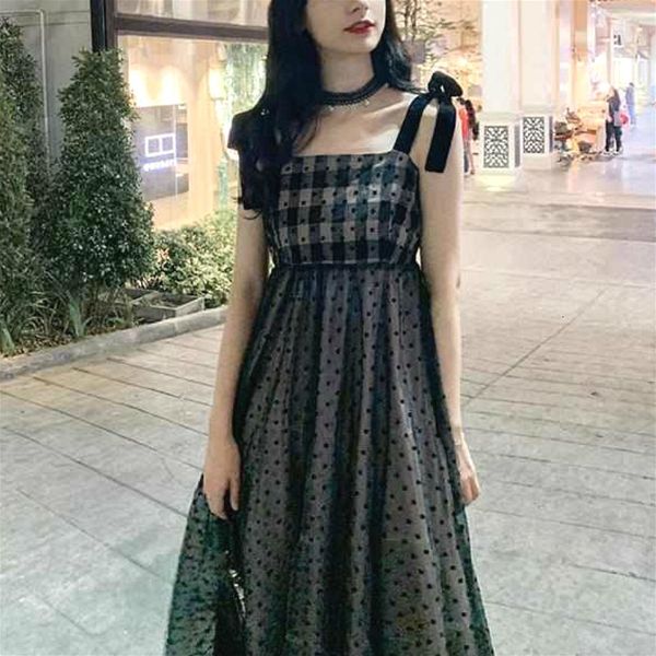 casual dresses elegant black women mesh spaghetti strap party midi summer sleeveless korean 1an4, Black;gray
casual dresses elegant black women mesh spaghetti strap party midi summer sleeveless korean 1an4, Black;gray