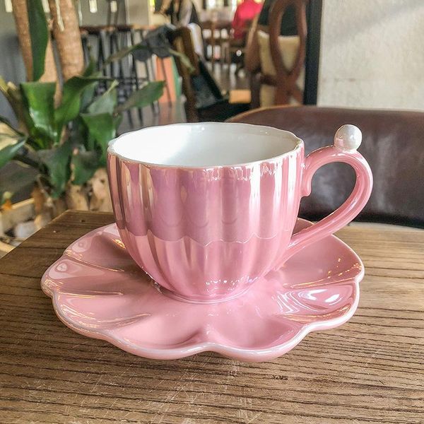 mugs nordic style pearl shell cup and saucer set ceramic tea european luxury coffee plate afternoon creative gift
mugs nordic style pearl shell cup and saucer set ceramic tea european luxury coffee plate afternoon creative gift