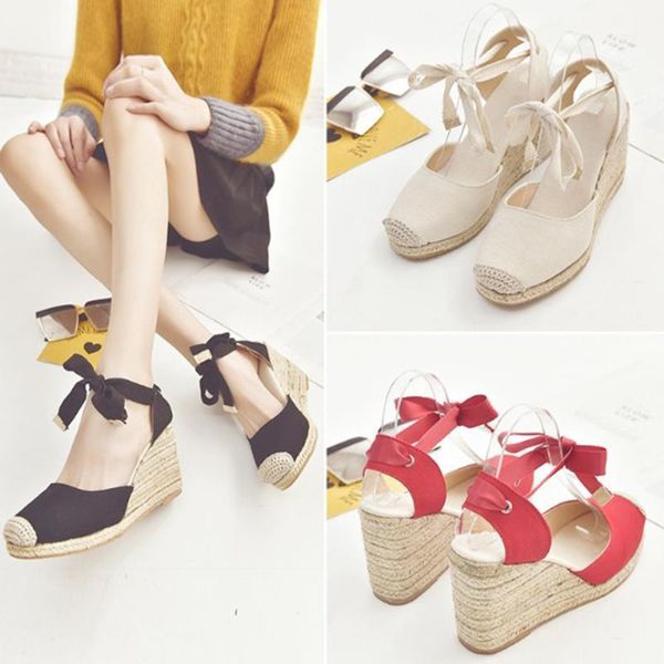 dress shoes women ankle strap sandals comfortable wedge heel ladies casual breathable flax canvas pumps 2021 summer sale, Black
dress shoes women ankle strap sandals comfortable wedge heel ladies casual breathable flax canvas pumps 2021 summer sale, Black