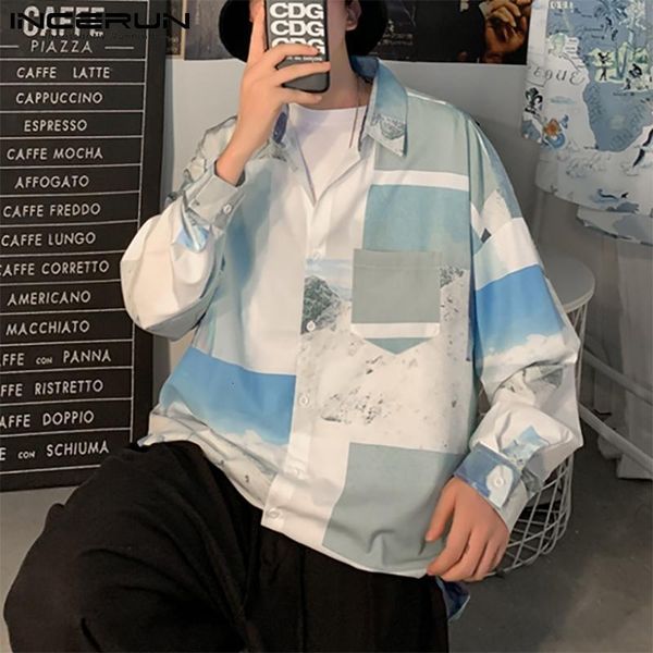 Men's Casual Shirts INCERUN Man Turn Down Collar Loose Floral Camisa Masculina Fashion Printed Men Long Sleeve Pocket Blouse 5XL B5DG, White;black
Men's Casual Shirts INCERUN Man Turn Down Collar Loose Floral Camisa Masculina Fashion Printed Men Long Sleeve Pocket Blouse 5XL B5DG, White;black