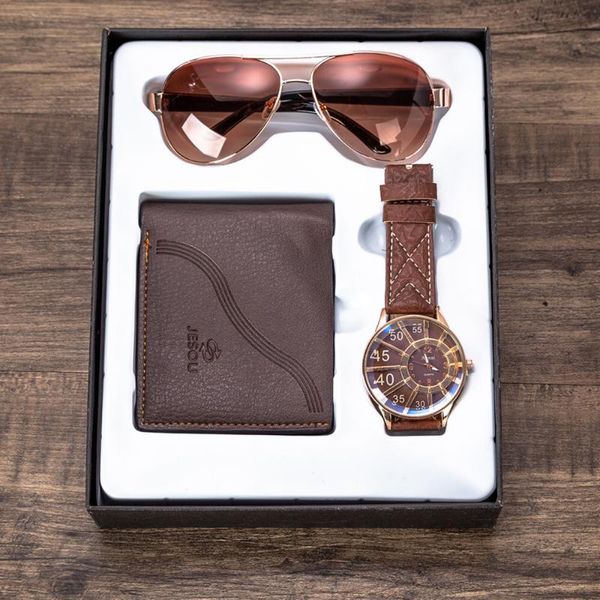 wristwatches men gift set watch wallet sungglasses sets family gifts personalized watches special present to man husband boyfriend, Slivery;brown
wristwatches men gift set watch wallet sungglasses sets family gifts personalized watches special present to man husband boyfriend, Slivery;brown