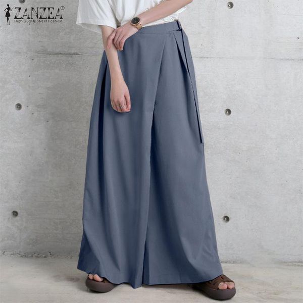 elegant solid wide leg pants women's spring trousers zanzea 2021 casual elastic waist long pantalon palazzo female turnip 5xl & capris, Black;white
elegant solid wide leg pants women's spring trousers zanzea 2021 casual elastic waist long pantalon palazzo female turnip 5xl & capris, Black;white
