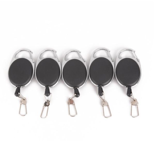 keychains high strength steel wire pull keyring tag card holder recoil belt metal badge retractable reel id holders, Silver
keychains high strength steel wire pull keyring tag card holder recoil belt metal badge retractable reel id holders, Silver