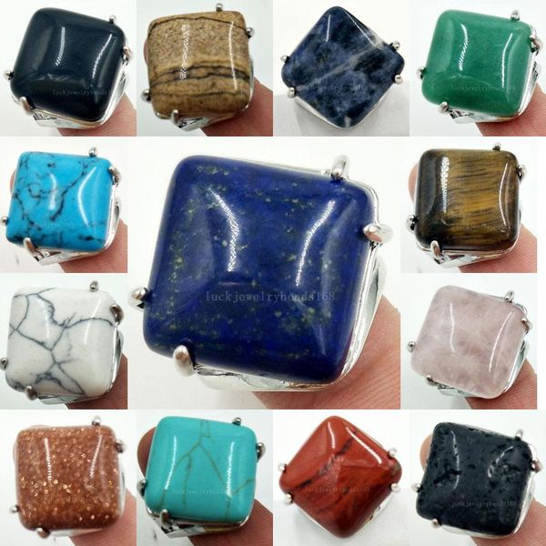 cluster rings howlite malachite tiger's eye lapis lazuli aventurine jaspe crystal opal rhombus women men bead ring 6.5~12" us adju, Golden;silver
cluster rings howlite malachite tiger's eye lapis lazuli aventurine jaspe crystal opal rhombus women men bead ring 6.5~12" us adju, Golden;silver