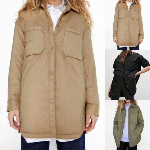 women's jackets shirts jackets/coats thin parka oversize shirt coat femme armygreen outerwear coats bf long sleeve khaki jacket trf 202, Black;brown
women's jackets shirts jackets/coats thin parka oversize shirt coat femme armygreen outerwear coats bf long sleeve khaki jacket trf 202, Black;brown