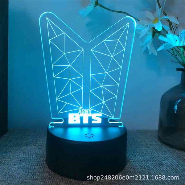 3d night light bts black usbli touch colorful remote control led sleep bedside gift lamp
3d night light bts black usbli touch colorful remote control led sleep bedside gift lamp