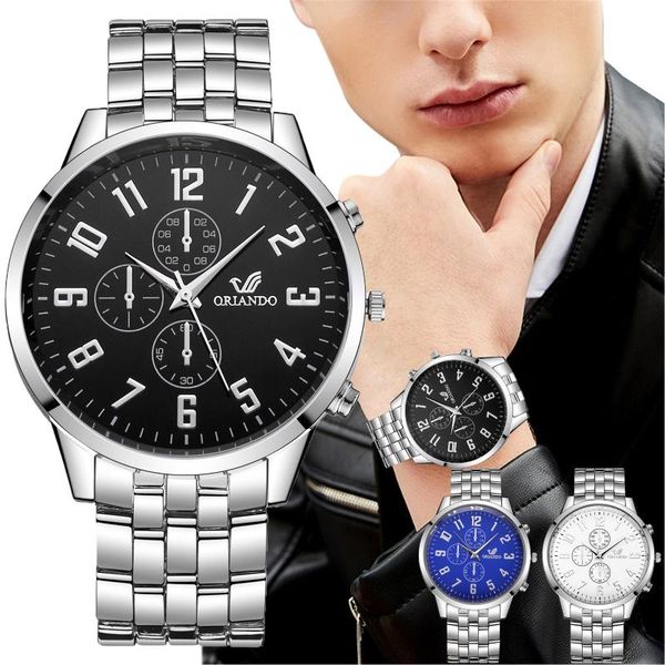 wristwatches casual montre homme simple male wrist watch business three-eye arabic digital dial silver stainless steel strap men quartz, Slivery;brown
wristwatches casual montre homme simple male wrist watch business three-eye arabic digital dial silver stainless steel strap men quartz, Slivery;brown