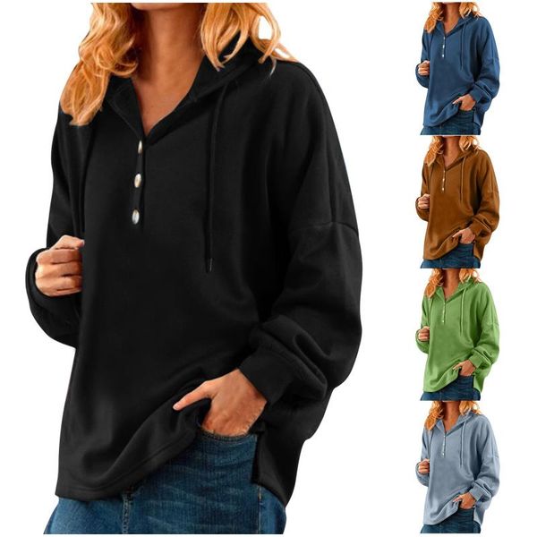 women's blouses & shirts long sleeve solid color button down pullover hoodie sweatshirt casual loose clothes clothing, White
women's blouses & shirts long sleeve solid color button down pullover hoodie sweatshirt casual loose clothes clothing, White