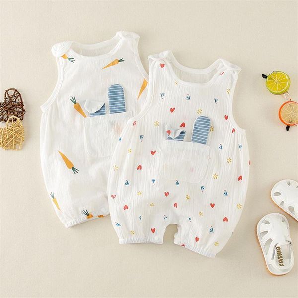 born baby clothes summer boys girls sleevelesss cartoon carrot love cotton toddler romper jumpsuits, Blue
born baby clothes summer boys girls sleevelesss cartoon carrot love cotton toddler romper jumpsuits, Blue