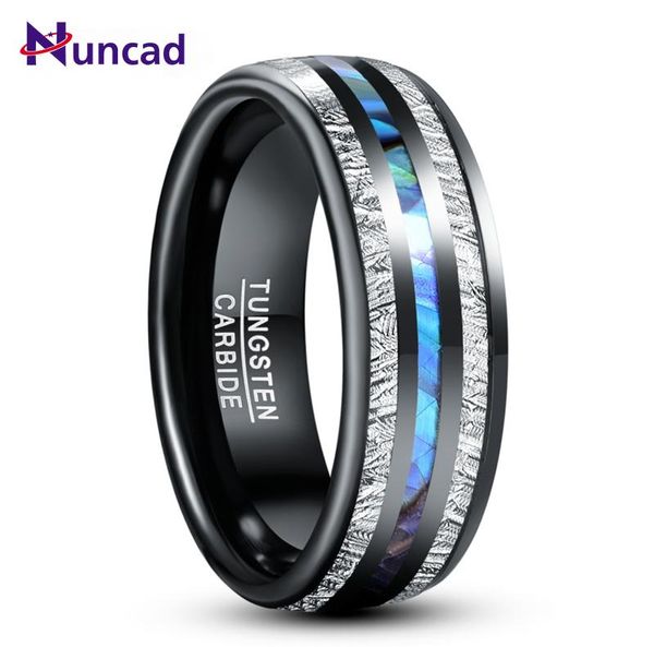 wedding rings 8mm electric black inlaid meteorite abalone shell dome tungsten carbide ring men's fashion jewelry gift, Slivery;golden
wedding rings 8mm electric black inlaid meteorite abalone shell dome tungsten carbide ring men's fashion jewelry gift, Slivery;golden