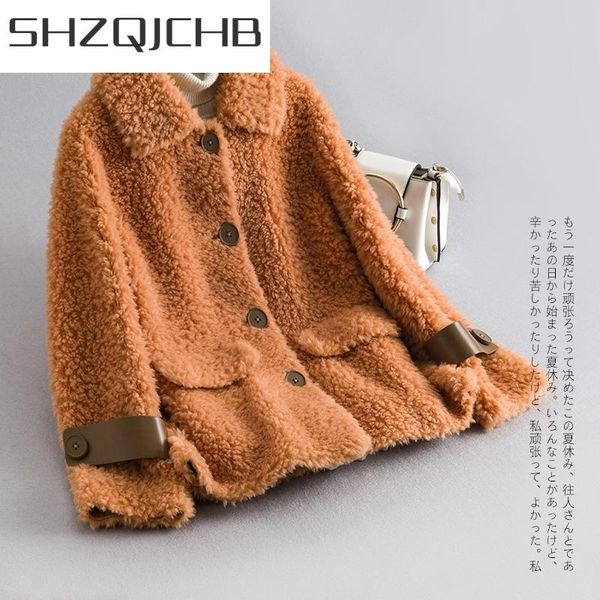 women's fur & faux jcgb 2021 real coat female autumn winter clothes korean vintage sheep shearing jacket women 100% wool hiver 2103, Black
women's fur & faux jcgb 2021 real coat female autumn winter clothes korean vintage sheep shearing jacket women 100% wool hiver 2103, Black