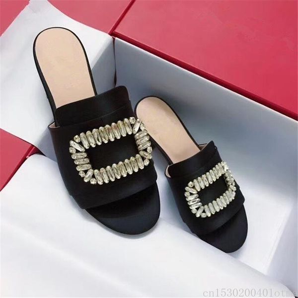 candy color women sliipers crystal peep toe beach sandal silk stain chunky low heels slids outfit shoes slippers, Black
candy color women sliipers crystal peep toe beach sandal silk stain chunky low heels slids outfit shoes slippers, Black