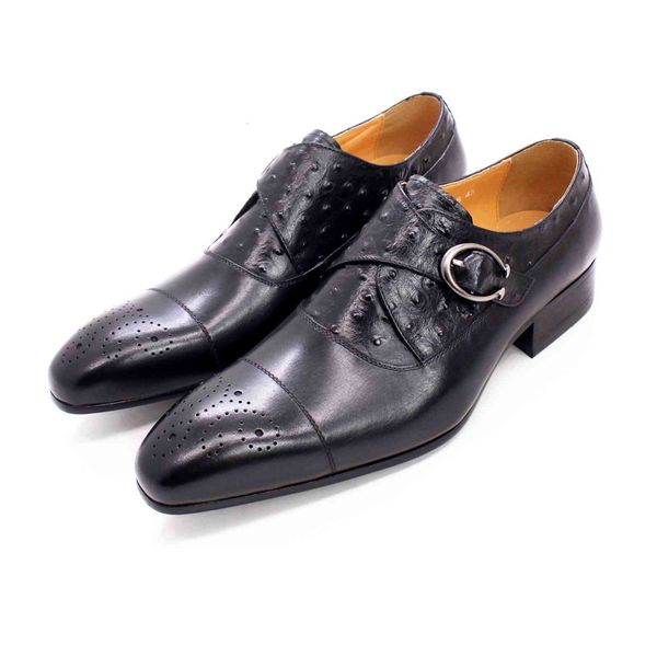 dress shoes summer men's leather classic luxury ostrich printed brogue cap toe adjustable buckle office party casual black 3zx7
dress shoes summer men's leather classic luxury ostrich printed brogue cap toe adjustable buckle office party casual black 3zx7