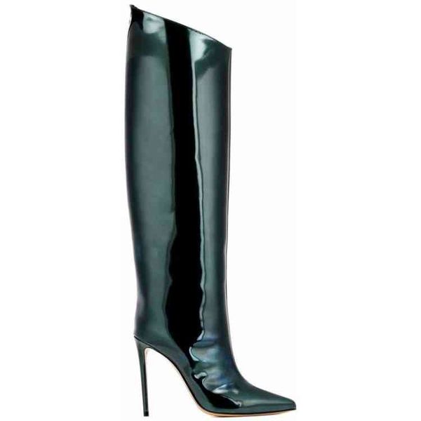 boots long runway women's candy color mirror leather women over the knee booties super high heels stilettos demonia party wedding boota, Black
boots long runway women's candy color mirror leather women over the knee booties super high heels stilettos demonia party wedding boota, Black