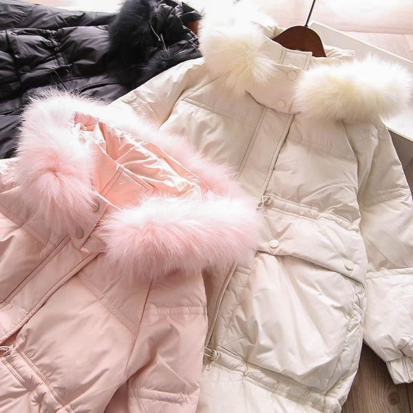 down coat girls fur collar detachable hooded long jacket children's wear wholesale, Blue;gray
down coat girls fur collar detachable hooded long jacket children's wear wholesale, Blue;gray