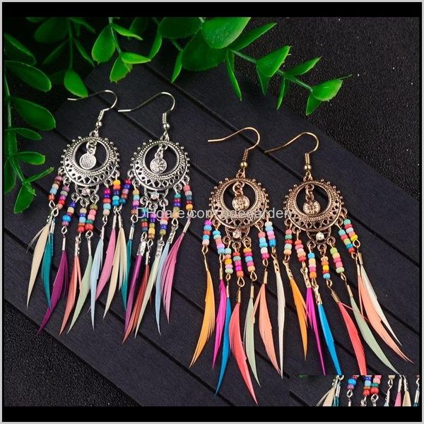 & chandelier drop delivery 2021 tassel dangle long feather for women colorful beads female sier color earrings brincos bijoux jewelry tketo, Silver
& chandelier drop delivery 2021 tassel dangle long feather for women colorful beads female sier color earrings brincos bijoux jewelry tketo, Silver