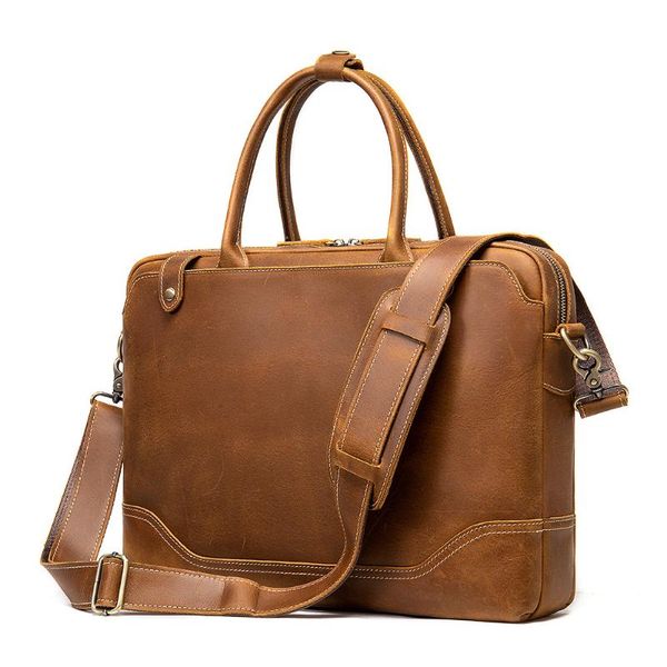briefcases men bag crazy horse skin genuine leather briefcases14" lapmen's business crossbody messenger/shoulder for man
briefcases men bag crazy horse skin genuine leather briefcases14" lapmen's business crossbody messenger/shoulder for man