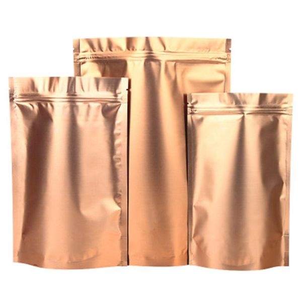 storage bags 1000pcs stand up gold matte aluminum foil self sealable package bag recyclable tea coffe powder mylar pouches
storage bags 1000pcs stand up gold matte aluminum foil self sealable package bag recyclable tea coffe powder mylar pouches