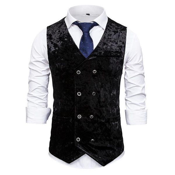 men's suit vest autumn and winter fashion double-breasted casual european yard men 049 vests, Black;white
men's suit vest autumn and winter fashion double-breasted casual european yard men 049 vests, Black;white