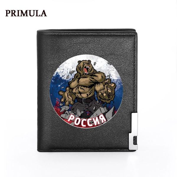 wallets primula male pu leather men holders russian bear women short purses high quality, Red;black 
wallets primula male pu leather men holders russian bear women short purses high quality, Red;black