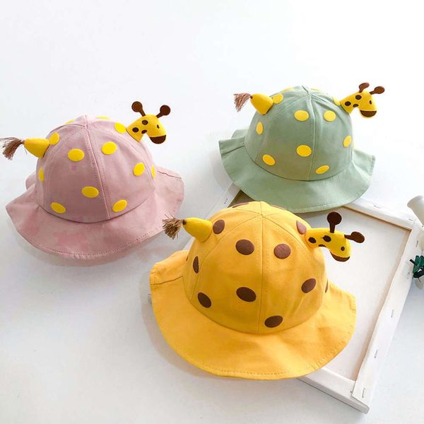 spring and summer boys girls fisherman's cap cute dot sunshade cartoon giraffe mask, Yellow
spring and summer boys girls fisherman's cap cute dot sunshade cartoon giraffe mask, Yellow