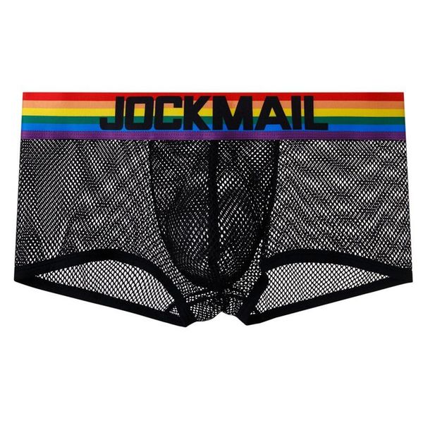 underpants aiiou transparent men boxer mesh breathable underwear mens homme boxershorts gay panties ropa hombre male sleepwear, Black;white
