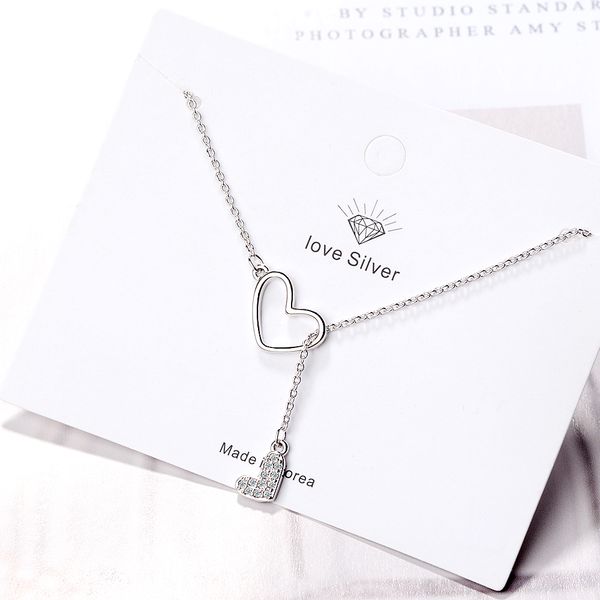 925 sterling silver double love heart adjustable pendant necklace cubic zircon link chain necklace for women jewelry s-n323
925 sterling silver double love heart adjustable pendant necklace cubic zircon link chain necklace for women jewelry s-n323