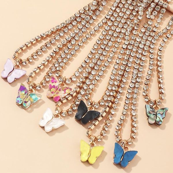 link, chain fashion trend acrylic butterfly pendant bracelet elegant temperament inlaid zircon ladies jewelry accessories gift, Black
link, chain fashion trend acrylic butterfly pendant bracelet elegant temperament inlaid zircon ladies jewelry accessories gift, Black