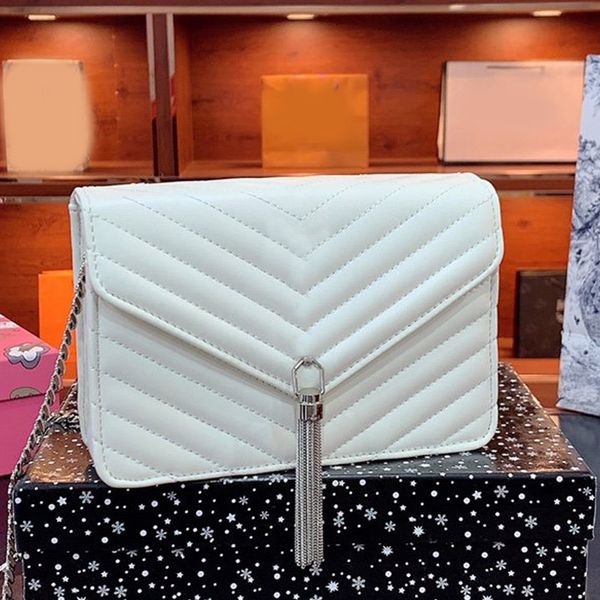 chain shoulder bags women purse cross body bag fashion patchwork color tassel letter hasp thread genuine leather bags78b9
chain shoulder bags women purse cross body bag fashion patchwork color tassel letter hasp thread genuine leather bags78b9