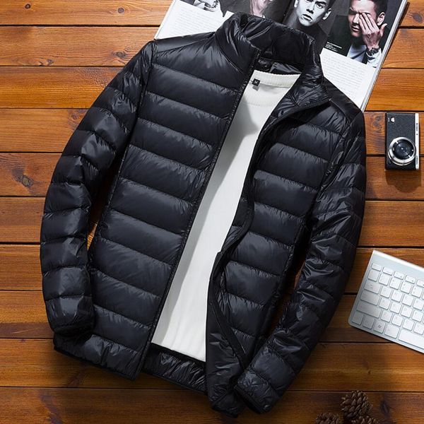 2019 autumn winter puffer duck down jacket ultra light men 90% coat waterproof parkas fashion mens collar outerwear coat, Black
2019 autumn winter puffer duck down jacket ultra light men 90% coat waterproof parkas fashion mens collar outerwear coat, Black