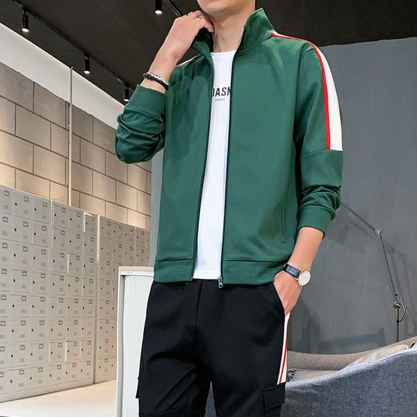 2020 autumn new cardigan sweater collar sportswear two piece casual suit men's wear, Gray
2020 autumn new cardigan sweater collar sportswear two piece casual suit men's wear, Gray