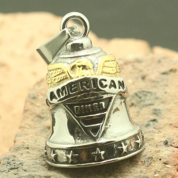 pendants 316l stainless steel cool american biker eagle live to ride stars no sound pendant est, Black