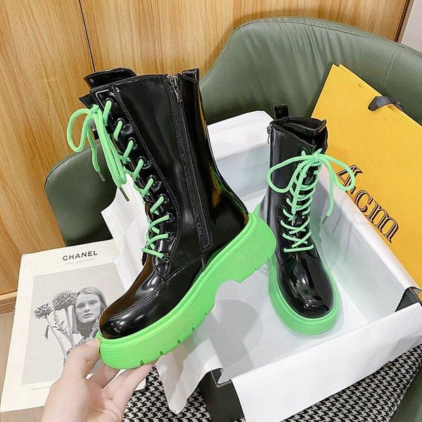 boots 2021 fashion women lace up mid calf woman's platform shoes thick soled chunky heels female footwear round toe ladies, Black
boots 2021 fashion women lace up mid calf woman's platform shoes thick soled chunky heels female footwear round toe ladies, Black