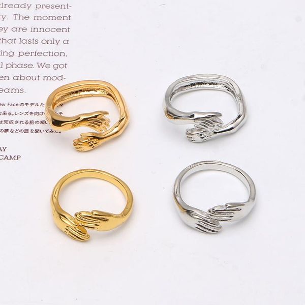 keychains cute give you hug ring adjustable warm embrace promise wedding bands hand in twist rings fashion jewelry unisex, Silver
keychains cute give you hug ring adjustable warm embrace promise wedding bands hand in twist rings fashion jewelry unisex, Silver
