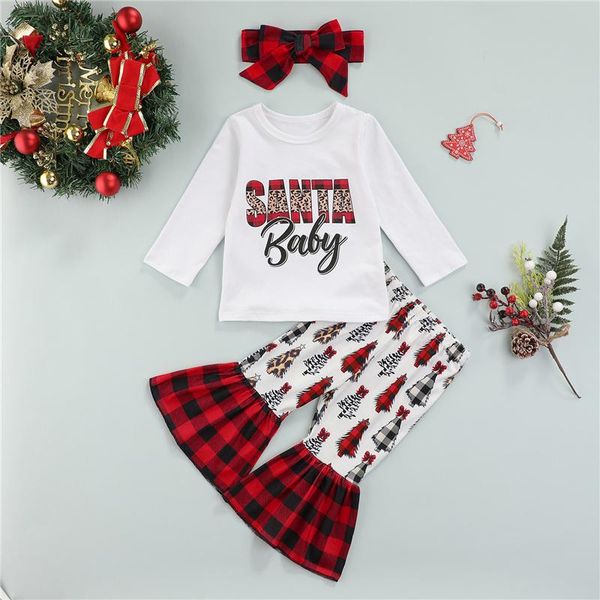 clothing sets christmas born toddler girls casual letter flared pants headband 3pcs clothes, White
clothing sets christmas born toddler girls casual letter flared pants headband 3pcs clothes, White
