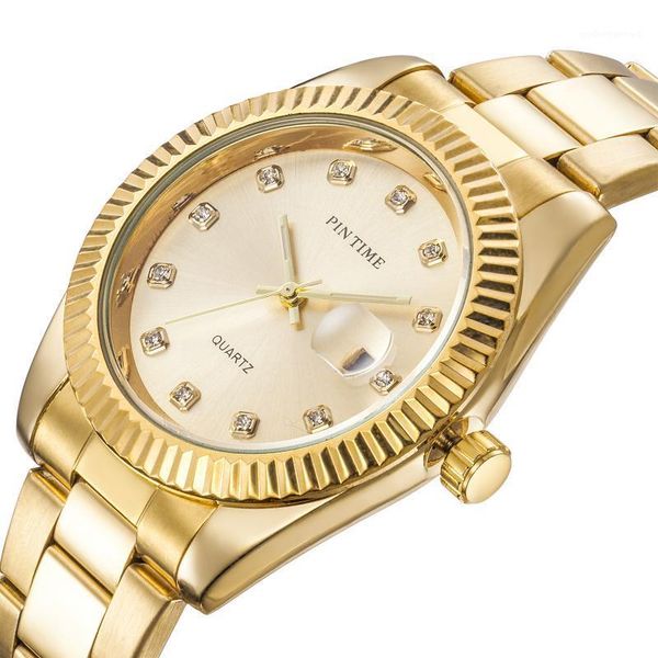 wristwatches pintime mens womens watches waterproof diamond watch fashion ladies gold steel casual wrist quartz clock, Slivery;brown
wristwatches pintime mens womens watches waterproof diamond watch fashion ladies gold steel casual wrist quartz clock, Slivery;brown