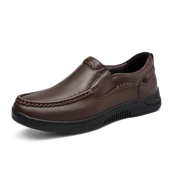 dress shoes 2021 men's genuine leather soft cowhide elastic light fashion business casual men non-slip male man, Black
dress shoes 2021 men's genuine leather soft cowhide elastic light fashion business casual men non-slip male man, Black
