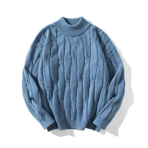 men's sweaters korean half high neck pullover sweater ins autumn winter warm loose male thicken solid color knit men, White;black
men's sweaters korean half high neck pullover sweater ins autumn winter warm loose male thicken solid color knit men, White;black