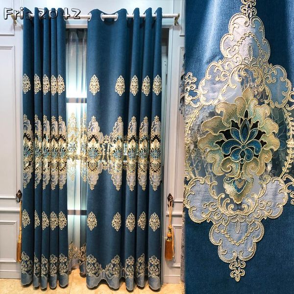 curtain & drapes european style luxury villa blue chenille embroidered finished custom curtains for living dining room bedroom
curtain & drapes european style luxury villa blue chenille embroidered finished custom curtains for living dining room bedroom