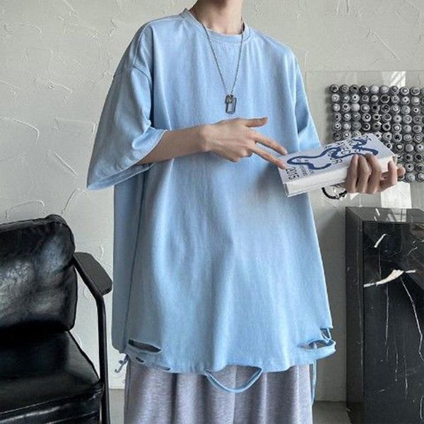 women's t-shirt cotton ripped hole short sleeve women t shirt summer black white blue fashion trend loose harajuku oversized couple cl
women's t-shirt cotton ripped hole short sleeve women t shirt summer black white blue fashion trend loose harajuku oversized couple cl