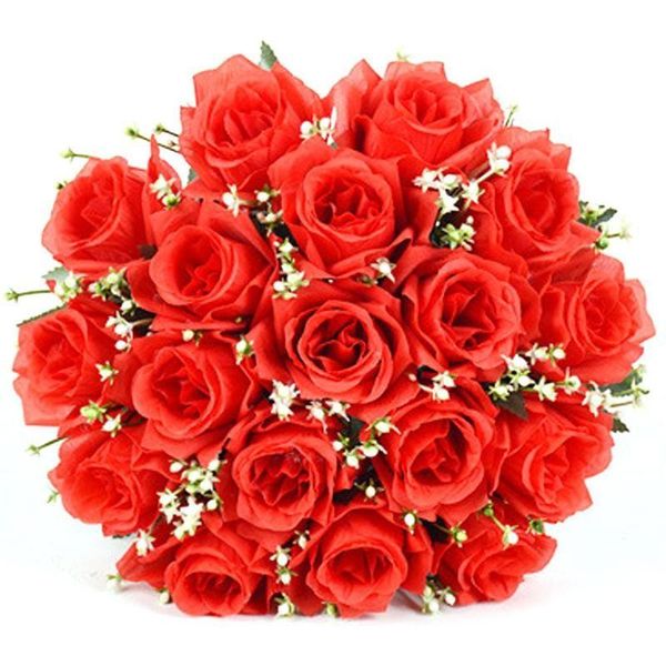 decorative flowers & wreaths 18 heads silk rose artificial fake bouquet flower for wedding home party decoration supplies
decorative flowers & wreaths 18 heads silk rose artificial fake bouquet flower for wedding home party decoration supplies
