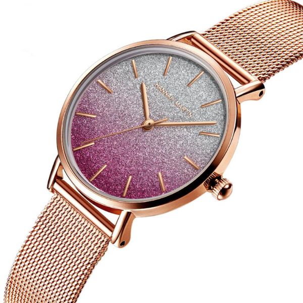 wristwatches luxury japanese movement watch gradient color rose gold stainless steel mesh quartz women 1 set bracele montre femme 2021, Slivery;brown
wristwatches luxury japanese movement watch gradient color rose gold stainless steel mesh quartz women 1 set bracele montre femme 2021, Slivery;brown