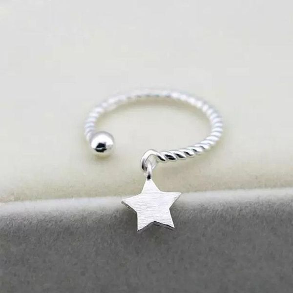 cluster rings 925 sterling silver for women star pendant opening wedding anillos mujer anel s-r237, Golden;silver
cluster rings 925 sterling silver for women star pendant opening wedding anillos mujer anel s-r237, Golden;silver